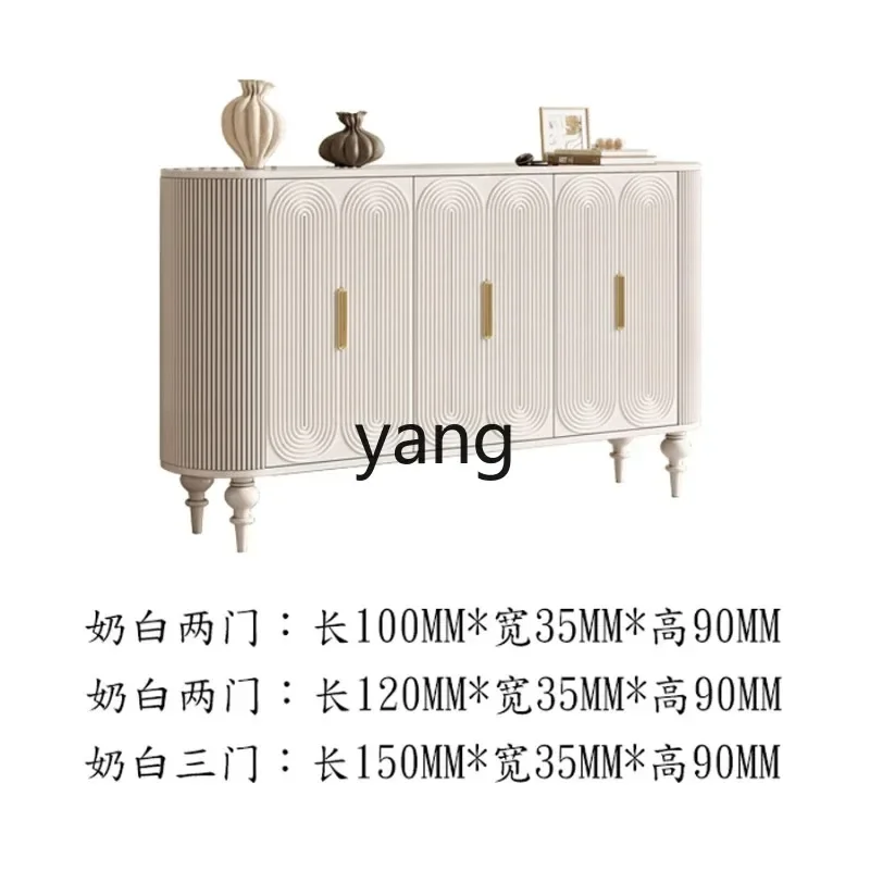 XYY light luxury cream wind porch cabinet entry shoe cabinet modern simple dining side partition living room decoration