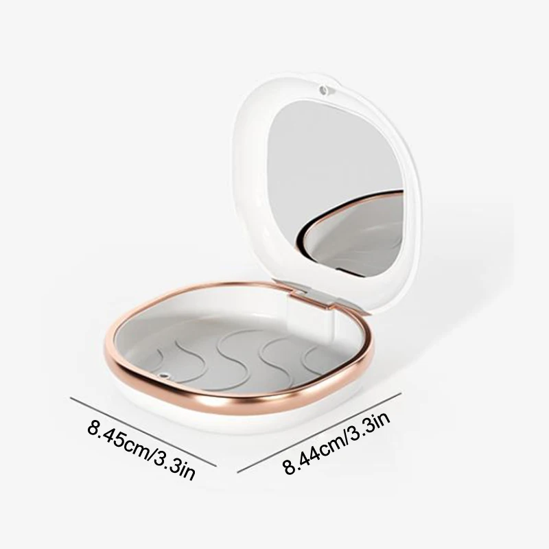 Étui à bretelles à la mode avec miroir, boîte de retenue dentaire, aligneur magnétique, conteneur de protection buccale pour dents, boîtes de faux prothèses de voyage