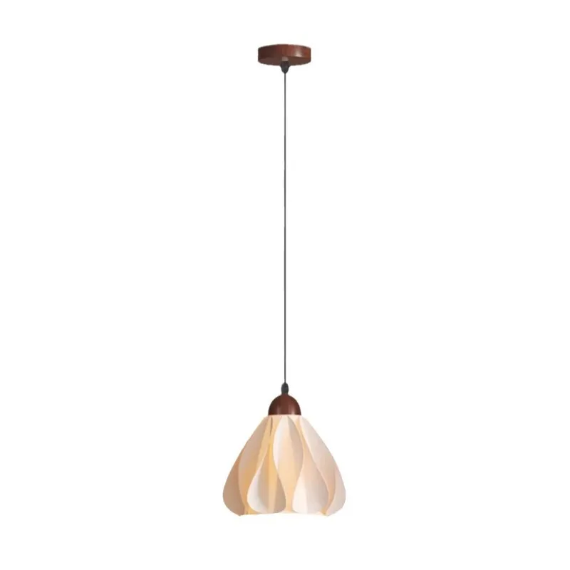 Walnut French cream restaurant light new high-end sense medieval wabi-sabi wind bar chandelier retro dining room main light