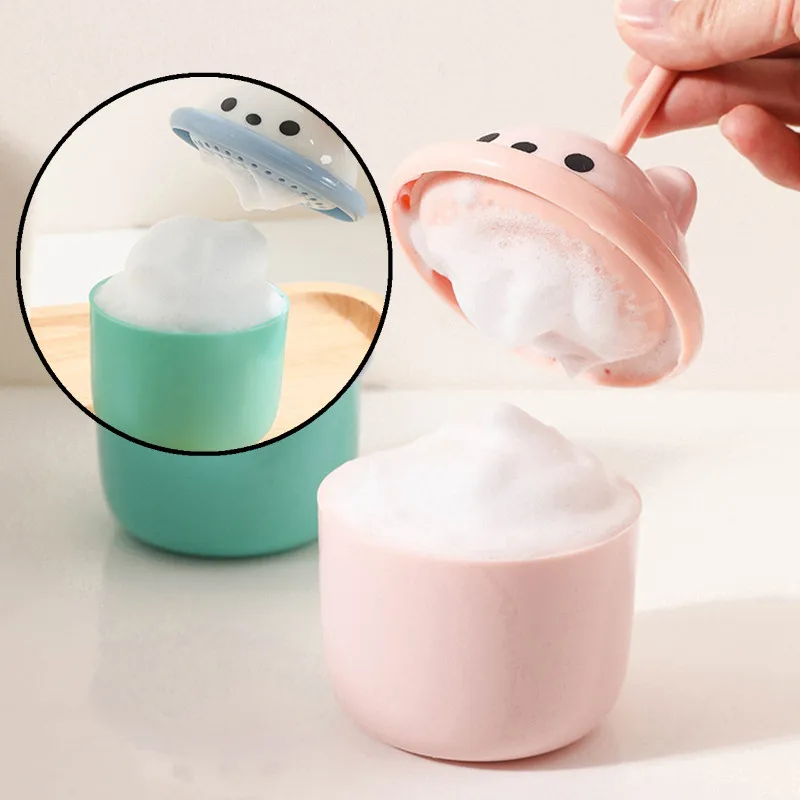 1 ชิ้น โฟมล้างหน้า ถ้วยทำฟอง สำหรับอาบน้ำ แชมพู โฟมล้างหน้า เหมาะสำหรับทำความสะอาดผิวหน้า อุปกรณ์ดูแลผิวหน้า เครื่องทำฟอง