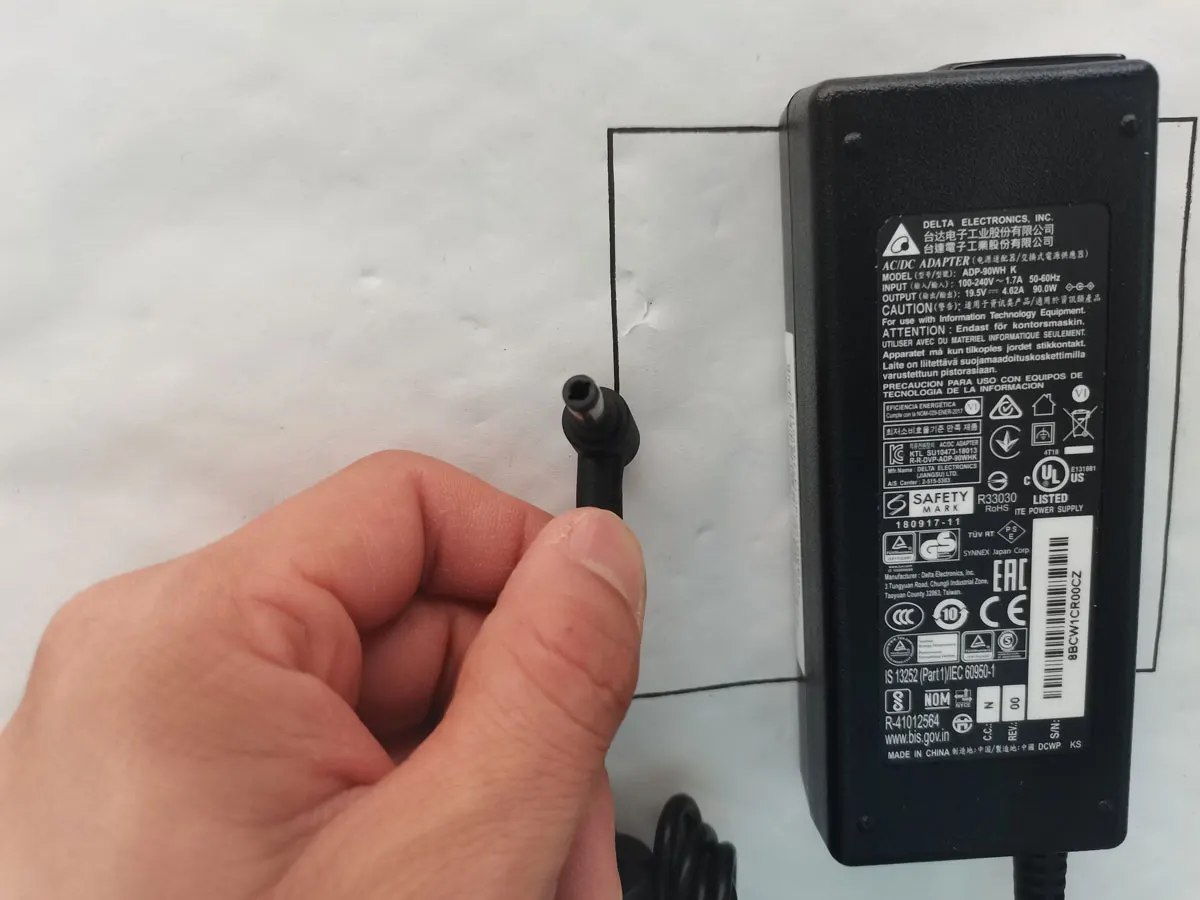 Imagem -03 - Delta 19.5v 4.62a 90.0w Adp-90wh k 5.5 mm 2.5 mm do Oem Novo para Asus Adaptador Original da C.a. do Portátil de Msi