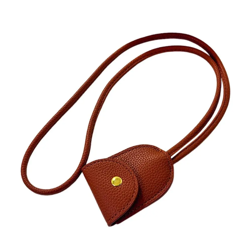 بو شنقا حبل قلادة اللون البني الأسود اللون سترة سلسلة قلادة متعددة الوظائف استخدام سلسلة المفاتيح المحمولة تخزين قلادة