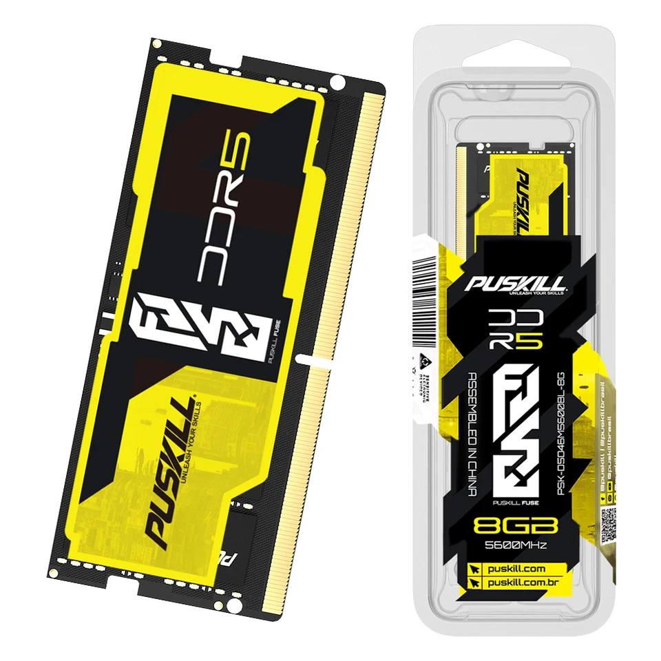 PUSKILL FUSE Notebook RAM DDR5 32GB 16GB 8GB 1.1V 4800MHz 5200MHz PUSKILL FUSE Notebook RAM DDR5 32GB 16GB 8GB 1.1V 4800MHz 5200MHz