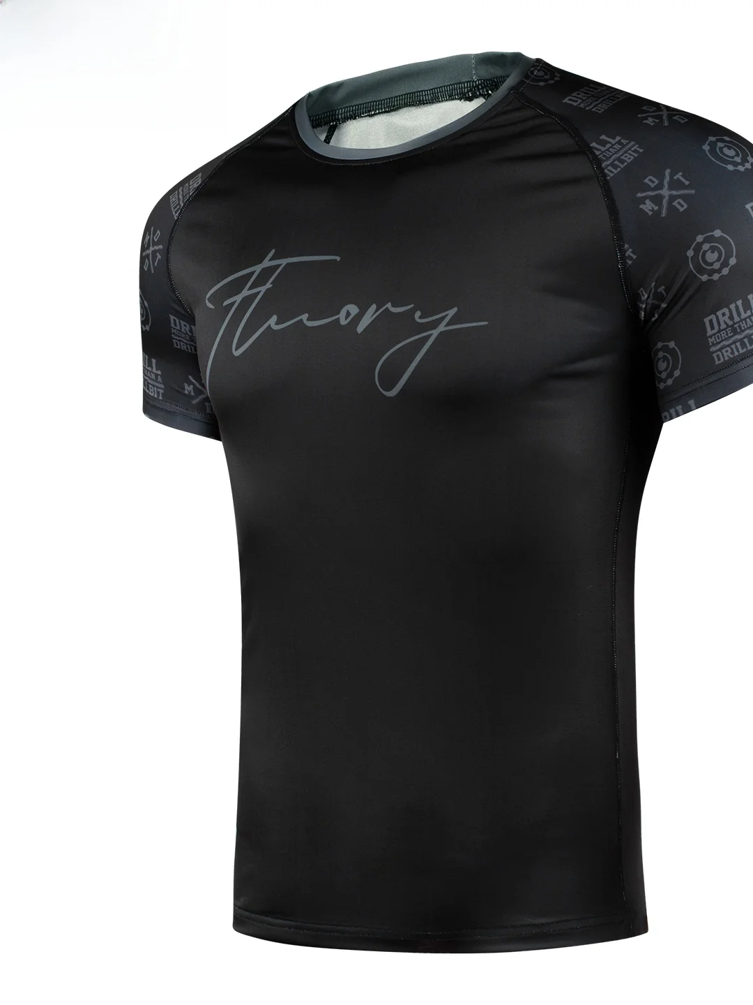 fluory-boxing-mma-appling-training-clothes-men's-tight-fit-anti-wear-sportswear-polyester-fiber-micro-stretch-elastic