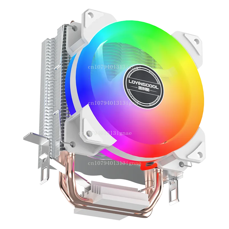 

Воздушный охладитель процессора RGB — 2 тепловых трубки с медным основанием для LGA1700/1200/2011/115X и AMD AM5/AM4