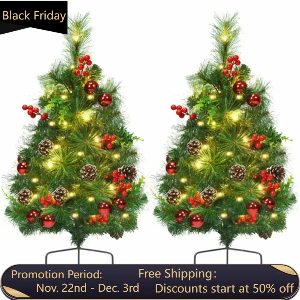 2 PCS 29 Inch Christmas Trees navidad decoraciones para el hogar