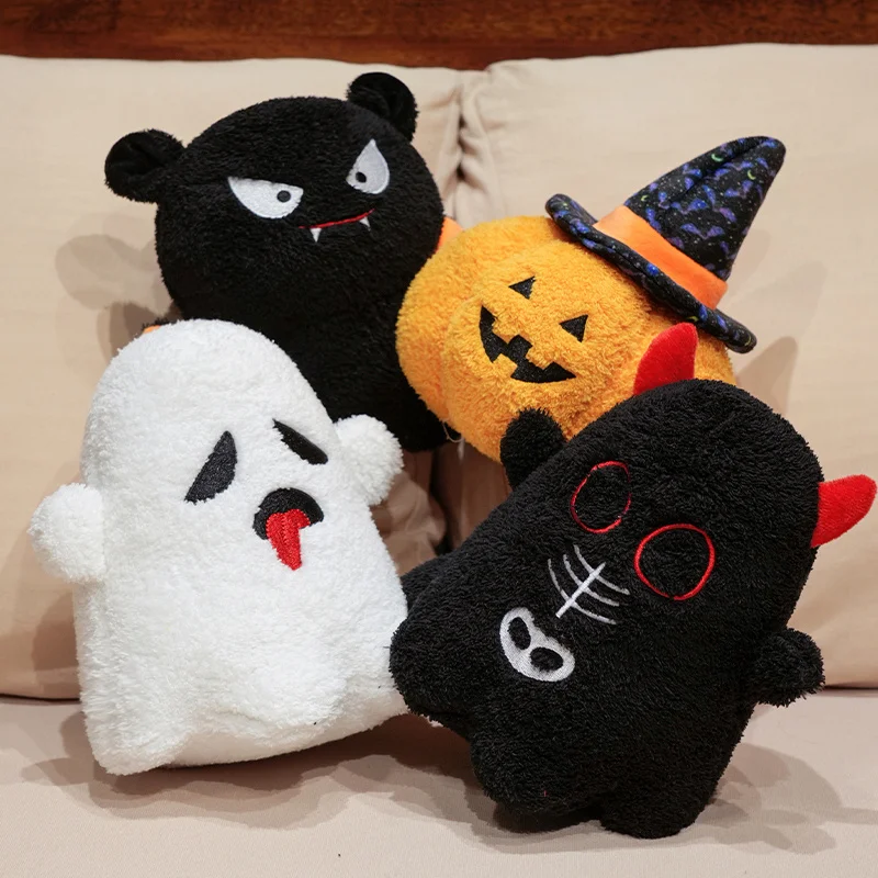 New Style Halloween Series Plush Toy Creative Ghost Devil Bat Pumpkin Stuffed Toy Party Decor Home Decor Halloween Gift