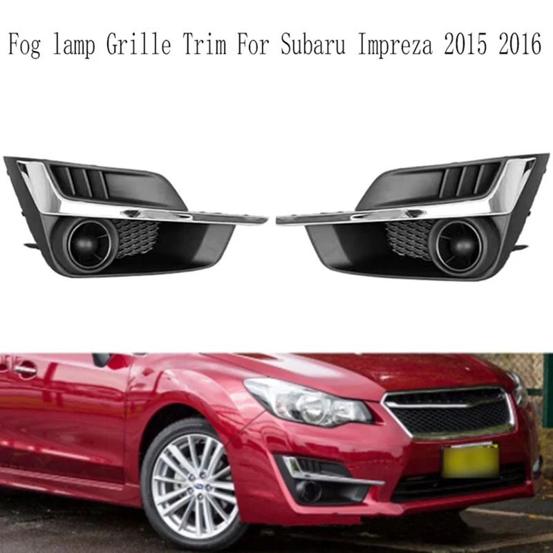 

Front Bumper Fog Light Cover Fog Lamp Grille Trim For Subaru Impreza 2015 2016 57731FJ310