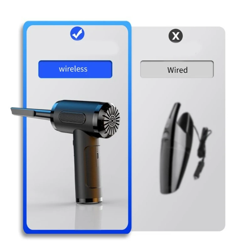 Máy làm sạch khí nén Máy thổi khí Duster cho PC Clean 3 tốc độ 50000RPM