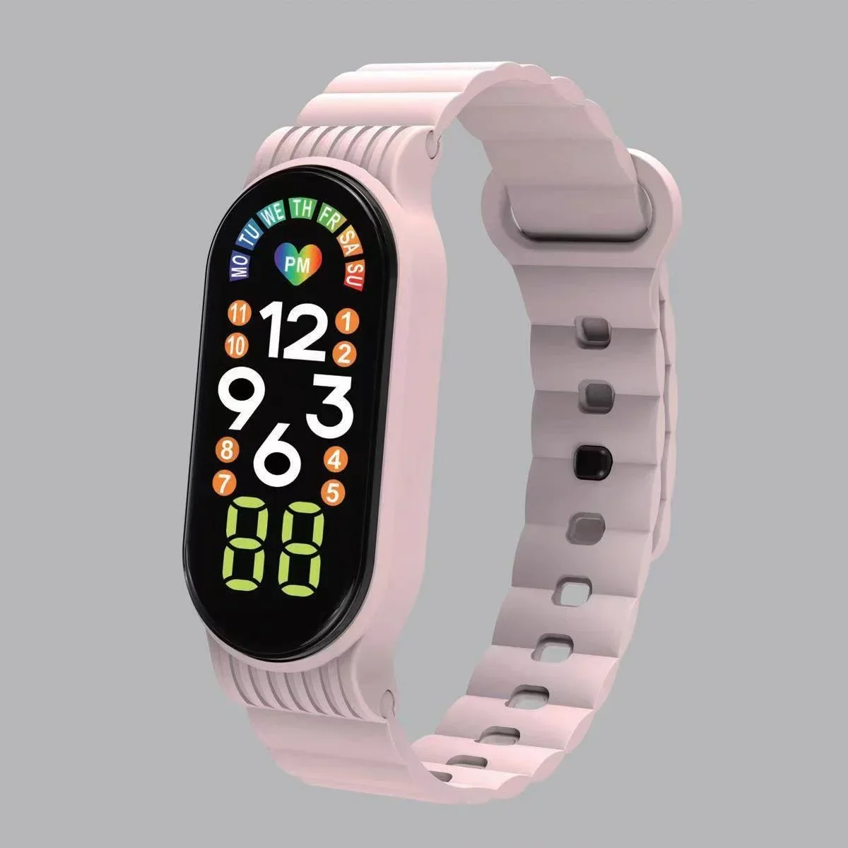 เด็กนาฬิกาหน้าจอสีสัมผัสนาฬิกากันน้ํา LED กีฬาดิจิตอลนาฬิกาอิเล็กทรอนิกส์นาฬิกาข้อมือเด็ก Relojes Electrónicos