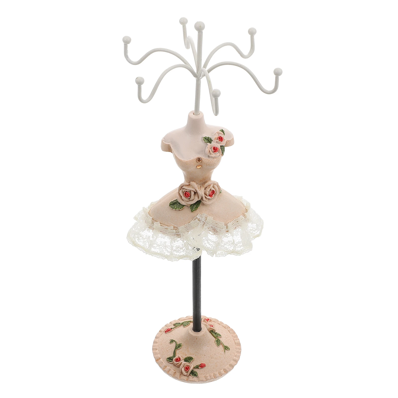 

Jewelry Necklace Rack Home Decor Display Holder Travel Rotating Desktop ganizer Resin Iron Material Perfect Match Styles
