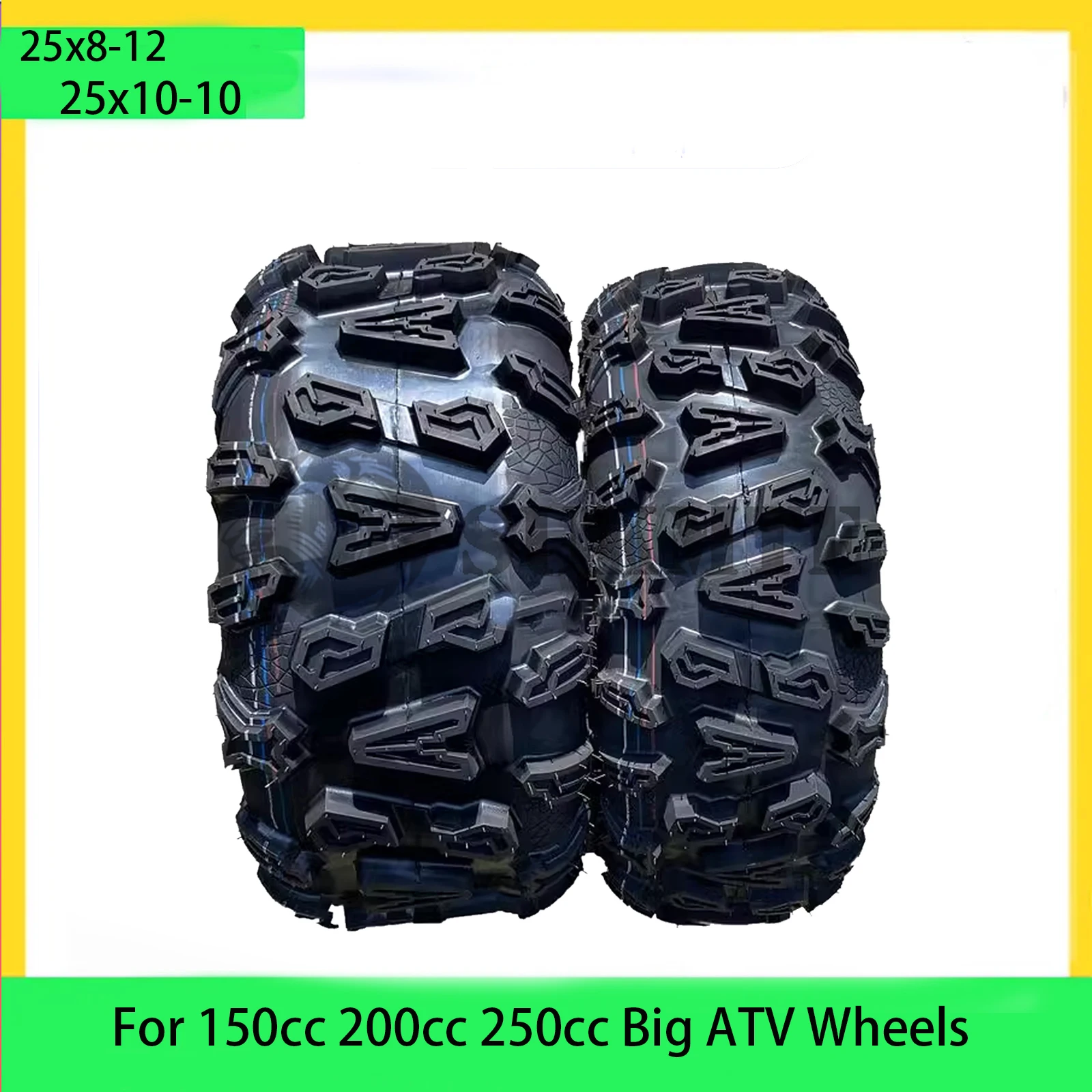 12 Inch Tyre AT 25x8-12 25X10-12 Tire Four Wheel Vehcile Off Road Motorcycle For Chinese 150cc 200cc 250cc Big ATV Wheels