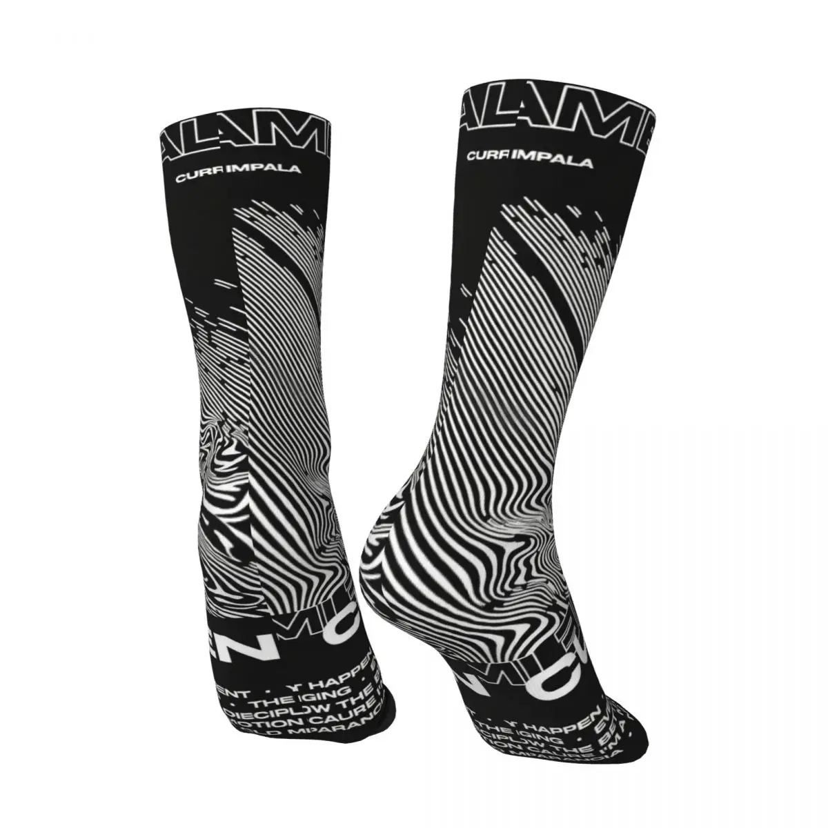 All Seasons Tame Impala Pop Rock Band Graphic Socks Harajuku Sport Middle Tube Socks Stockings for Men Women Valentine's Day