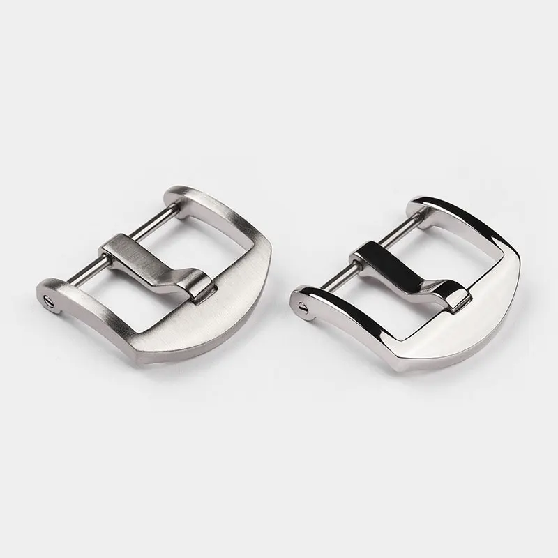 FUYIJIA الرجال مخصص 316L الفولاذ المقاوم للصدأ تلميع دبوس مشبك إبرة عرض 4 مللي متر ساعة المشبك 16 مللي متر 18 مللي متر 20 مللي متر 22 مللي متر 24 مللي متر حزام مشبك