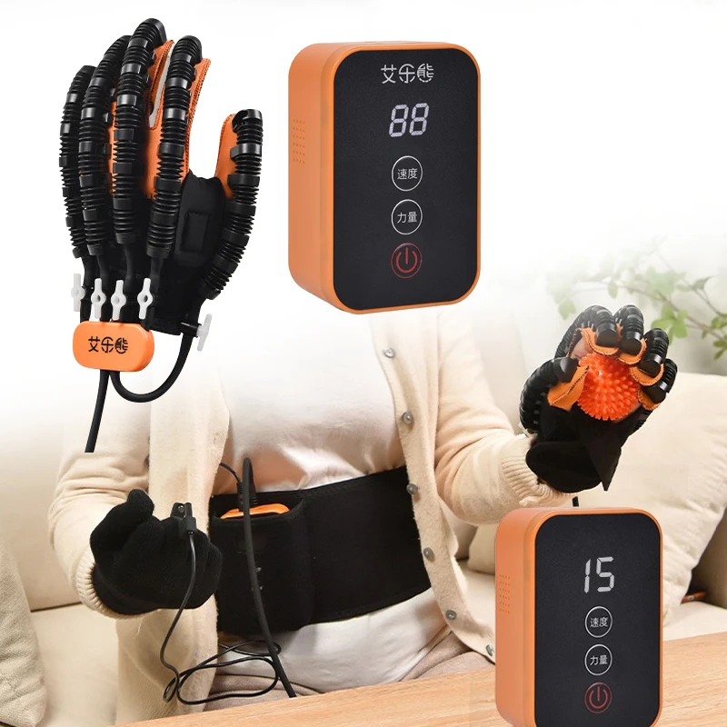 

Rechargeable Hand Massage Rehabilitation Robot Gloves Stroke Hemiplegia Cerebral Infarction Training Hand Finger Exercise Device