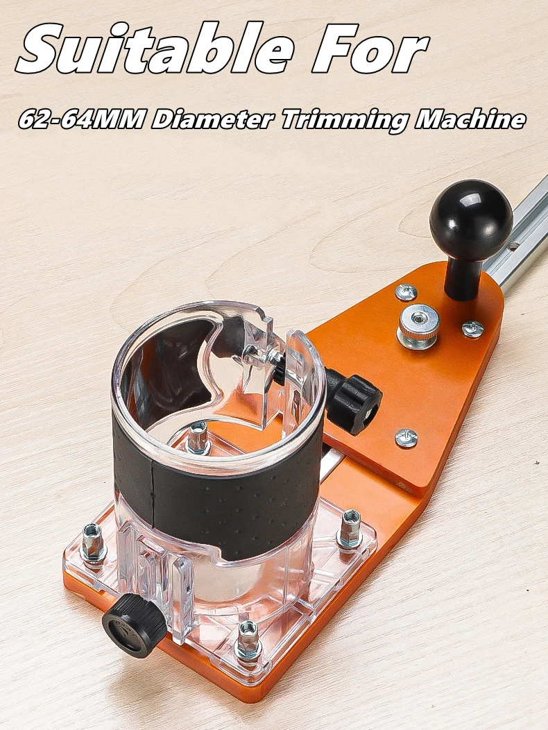 Maschera per taglierina circolare del router per fresatura/scanalatura del router di legno Cerchi piccoli e grandi da l'equilibrio della macchina di rifilatura e la scheda ribaltabile