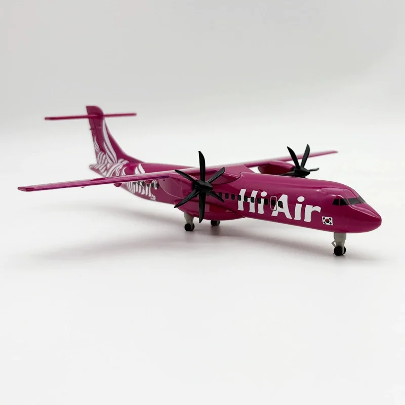 

Metal Scale Aircraft 20cm Toy Planes Korean Hi Air Airlines ATR Propellers Airplanes w Wheels Landing Gears collectible