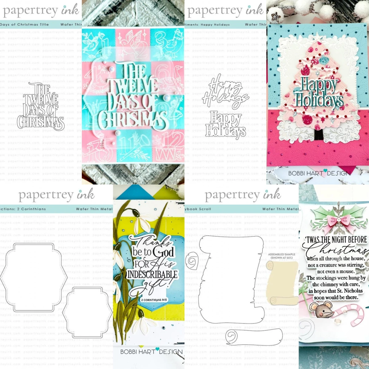 Papertreyink Merry Motifs Stamps 2025 New Dies For DIY Scrapbooking Crafts Maker Photo Album Template Handmade Decoration