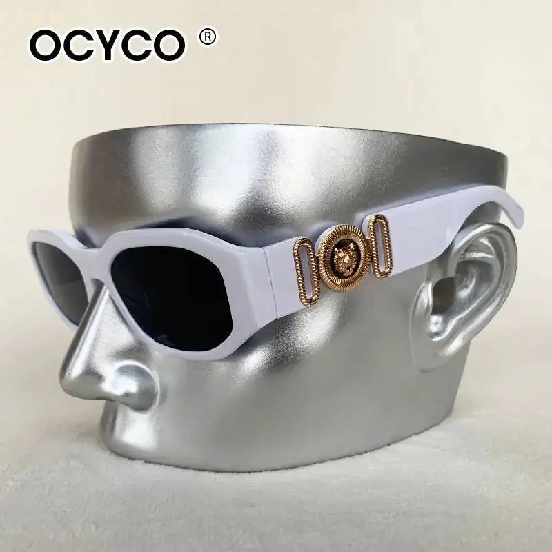 أزياء صغيرة مستطيل النظارات الشمسية الرجال النساء العلامة التجارية تصميم شخصية مربع ظلال شعبية نظارات شمسية UV400 نظارات السفر