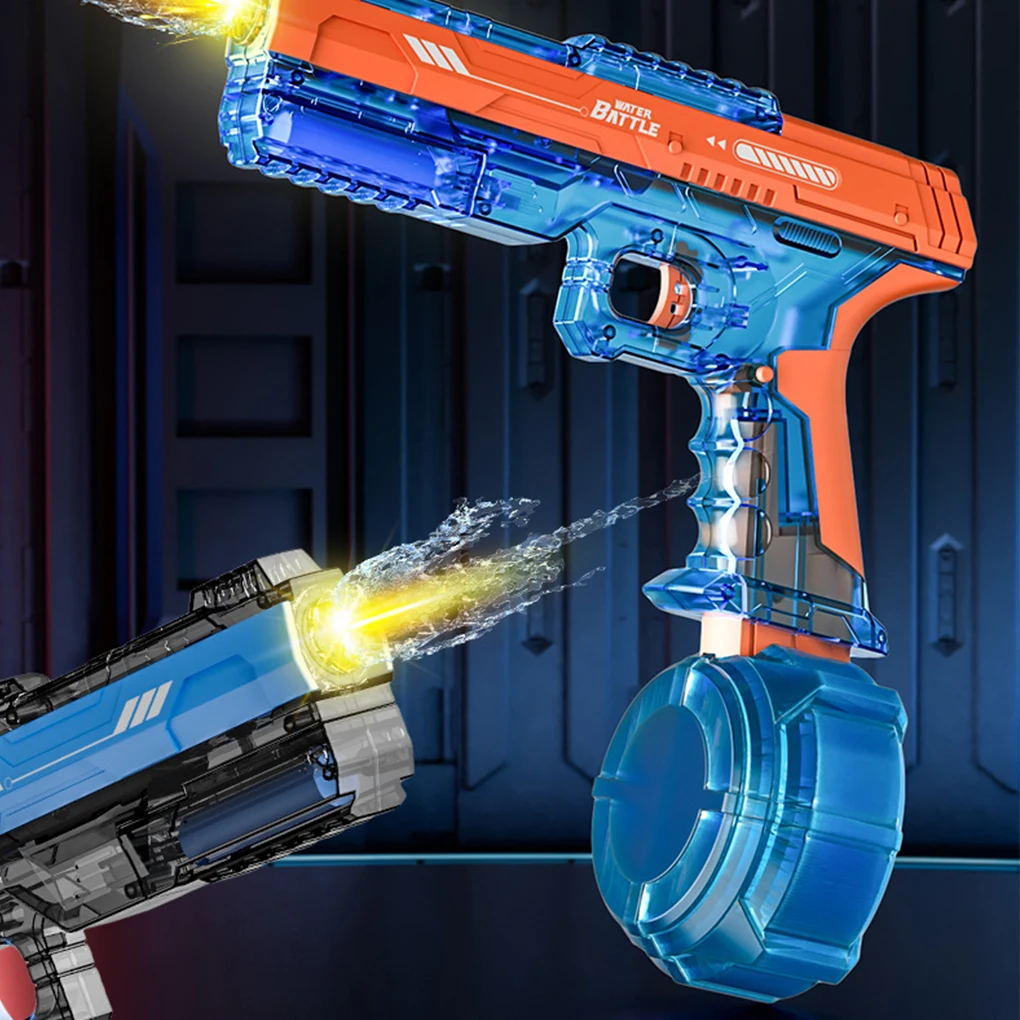 물총 어린이 대화 형 물 장난감 물 스프레이 총 여름 선물 장난감 조명 뒷좌석 연속 화재 물총 장난감