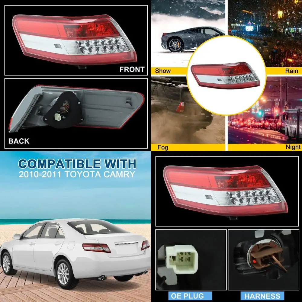 

2010-2011 Toyota Camry Left Driver Side Rear Tail Light Brake Lamp - 8156006340 TO 2804106