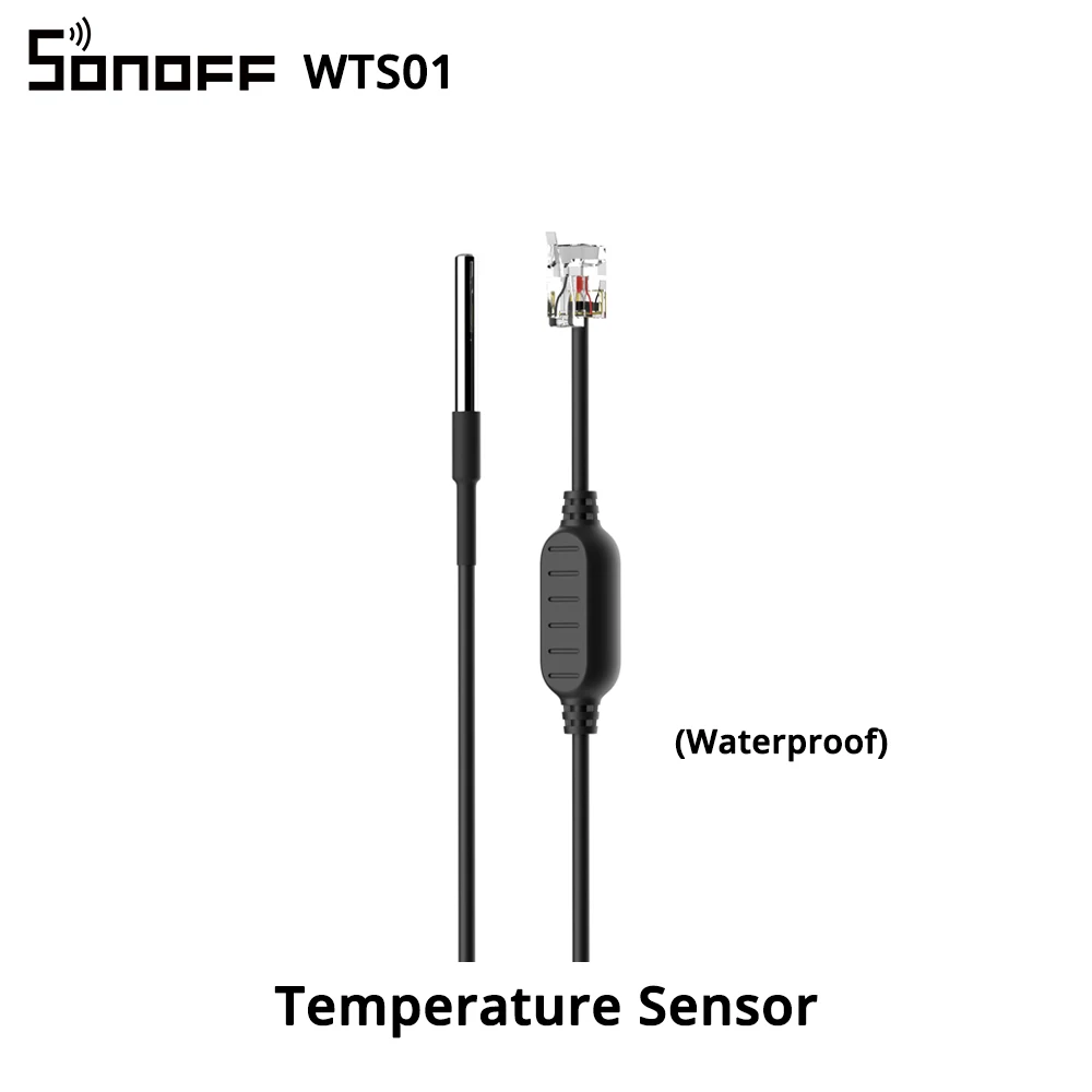 SONOFF New Sensor Temperature Humidity Sensor THS01 WTS01 RJ9 4P4C Connector Extension Cable 5M for Sonoff TH Elite/TH Origin