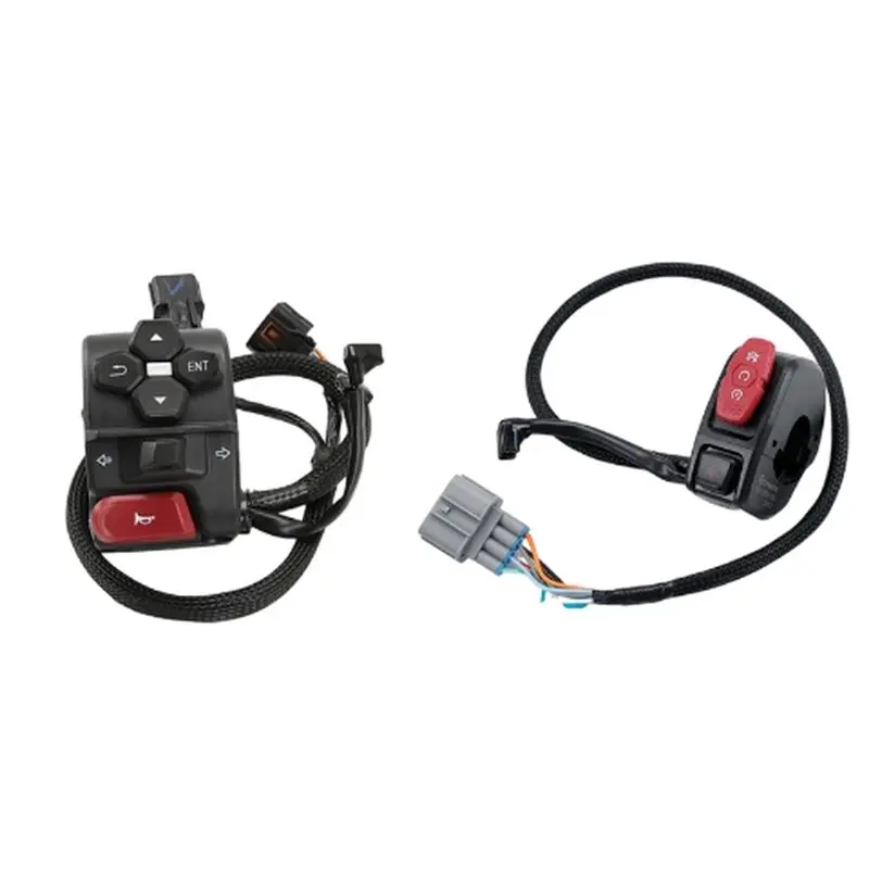 DT42-For CFMOTO 450SR CF450SR CF400-6 400-6 2024 Motorcycle Handlebar Switch Starter Horn Handle Replacement Parts Left