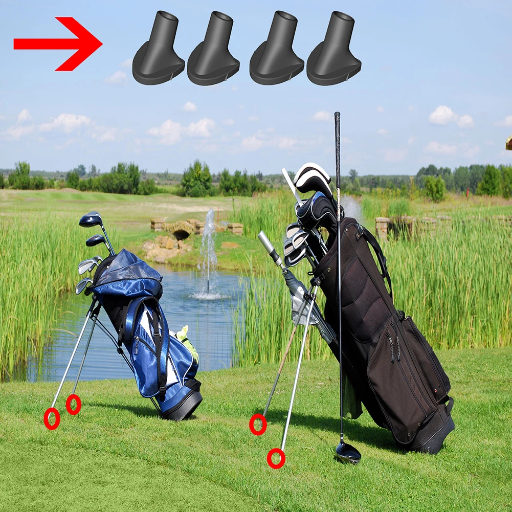 Pies de bolsa de Golf de repuesto, pies de goma, Ayuda de entrenamiento, suministros portátiles ligeros, 2 piezas