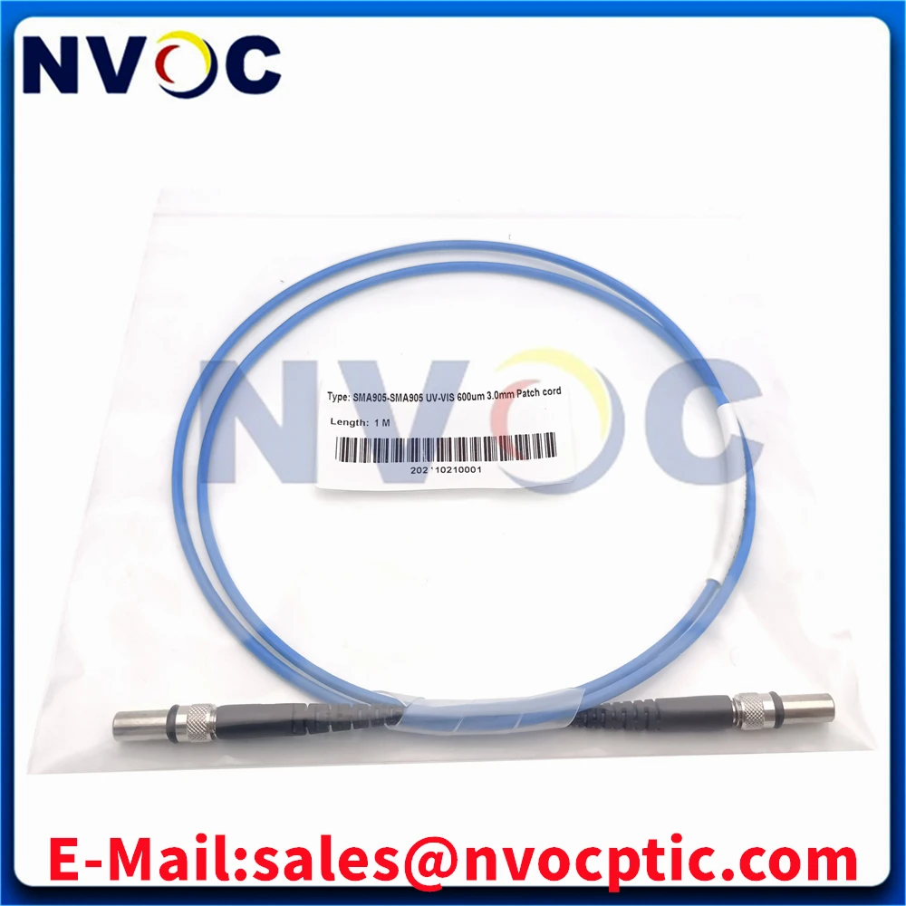 UV-VIS SMA905-SMA 400um 600um Silica Metal hexagon and round Ferrule MM SX  Quartz 3.0mm Armored Fiber Optic Patch Cord Cable
