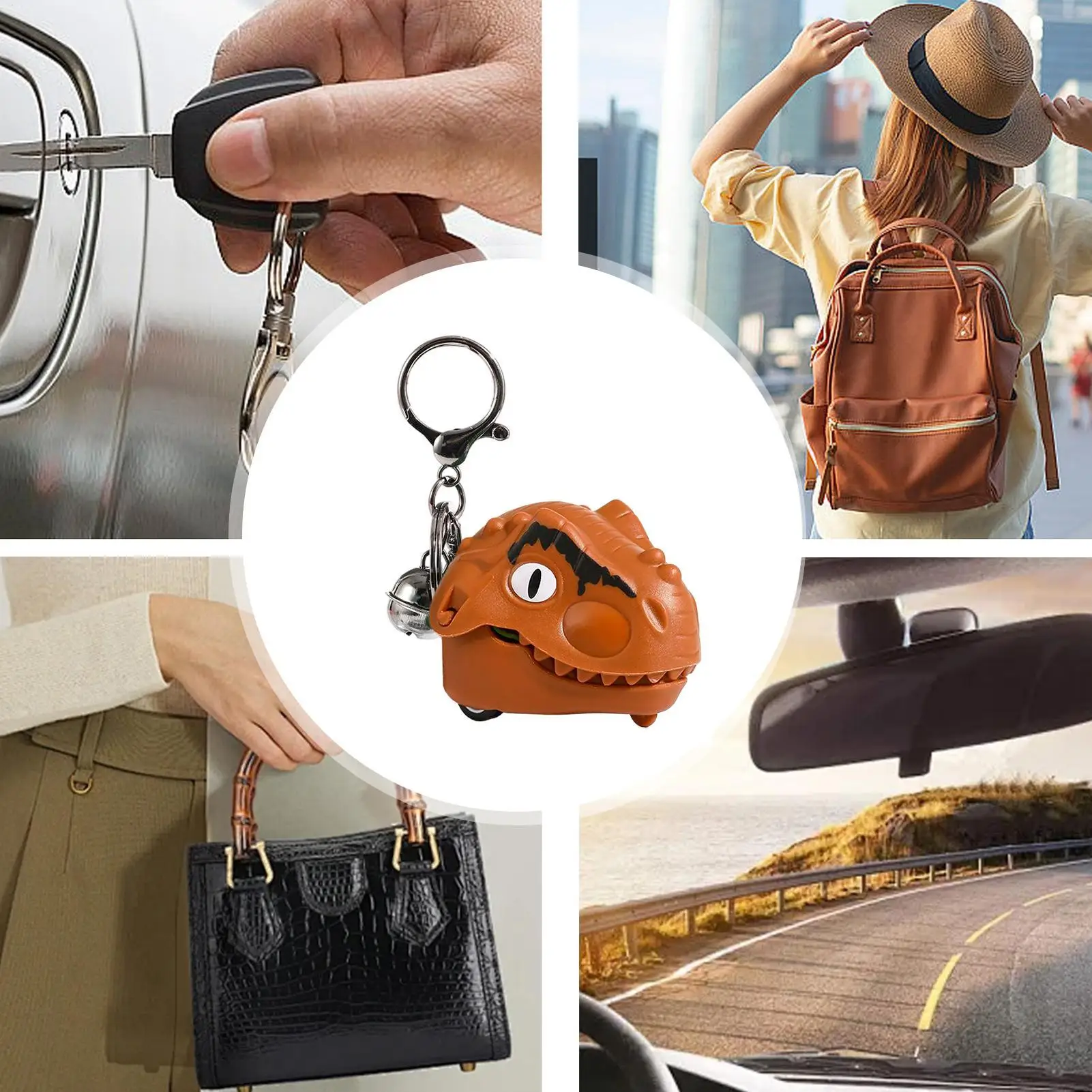 Giocattolo per dentista coccodrillo Portachiavi divertente interattivo Dinosauro che mordono il dito Portachiavi Giocattolo per bambini Adolescenti Festa in famiglia