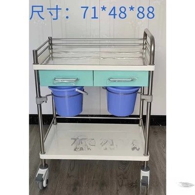 Thickened plastic steel treatment vehicle, infusion vehicle, nursing vehicle, medical handcart, medication delivery cart,