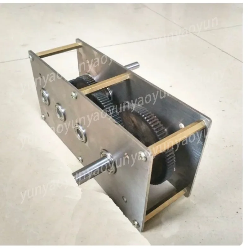 Custom Hand Crank Generator Gearbox Wind Water DIY Speed Increase Transmission Reducer