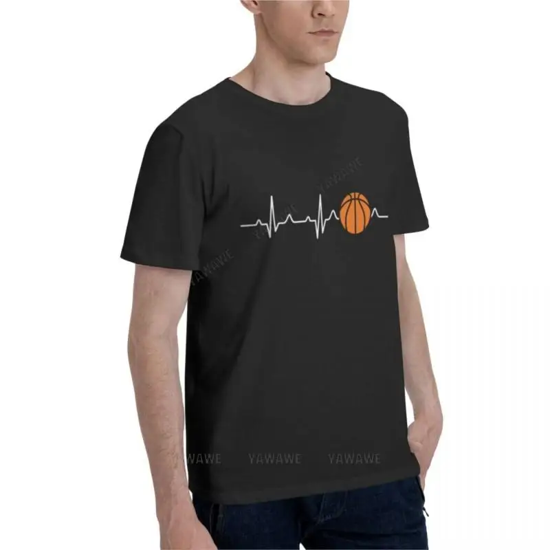 Basketball Heartbeat Essential T-Shirt sweat shirts Oversized t-shirt Short sleeve tee fruit of the loom mens t shirts