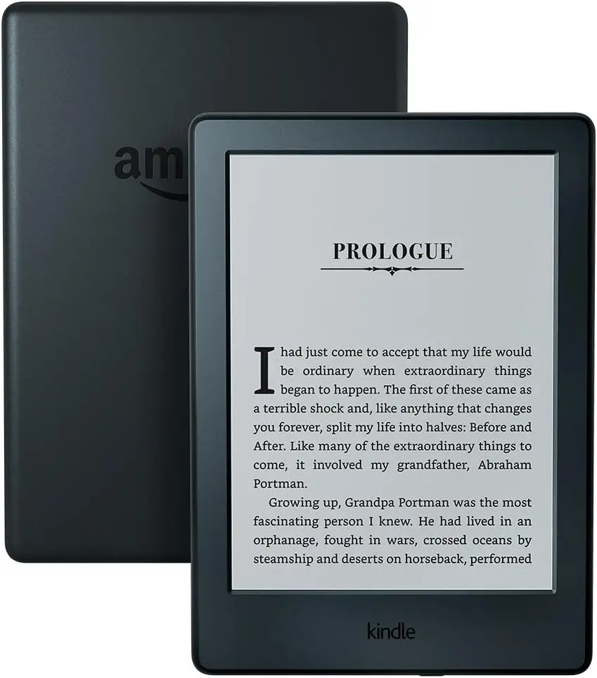 قارئ Kindle الإلكتروني المستخدم (الجيل السابق - Kindle 8th) - شاشة مقاس 6 بوصات بدون إضاءة خلفية تدعم WI-FI يدعم لغات متعددة
