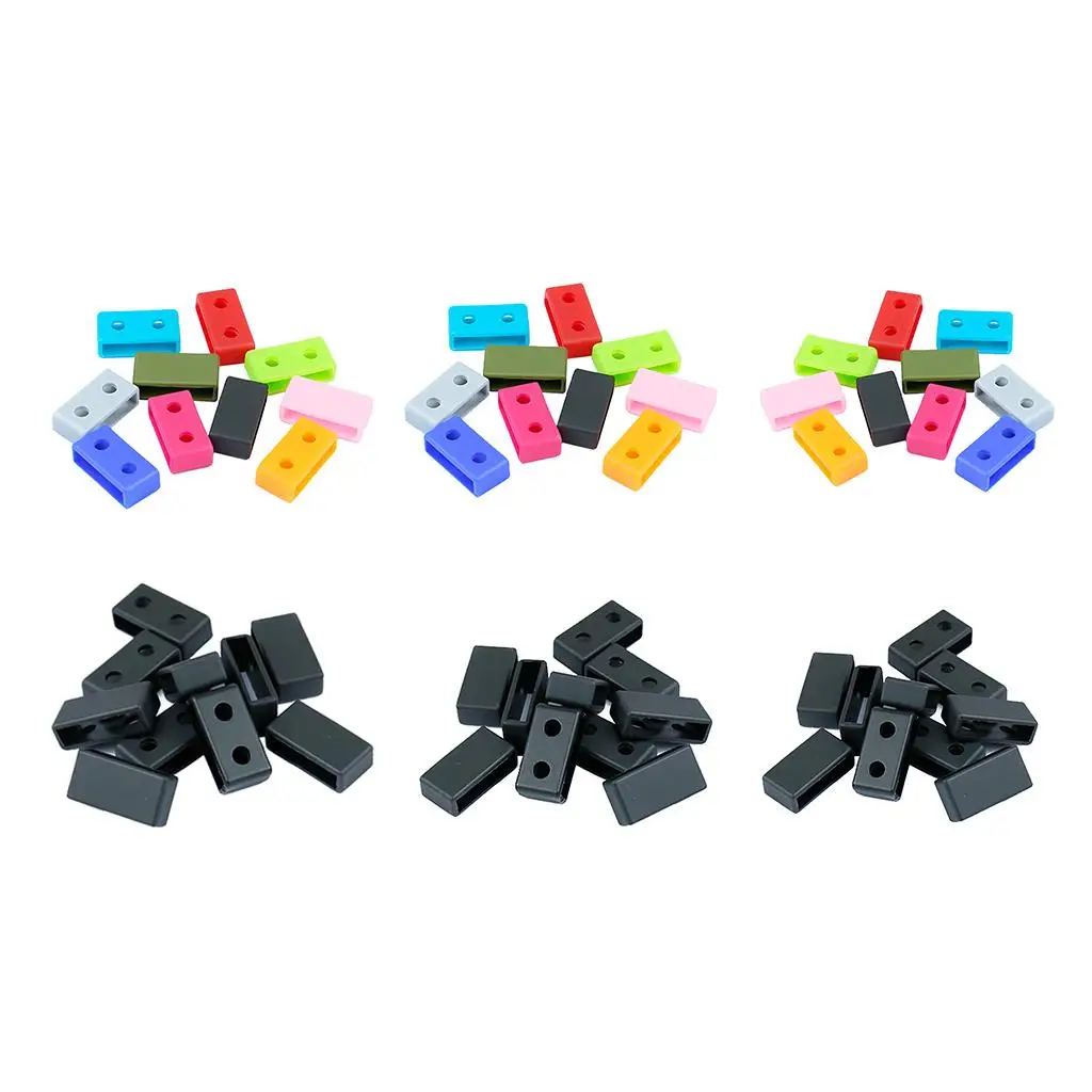 Silicone Watch Band Fastener Ring Connector Loops Retainer for Samsung Galaxy Watch Strap Replacement Wristband
