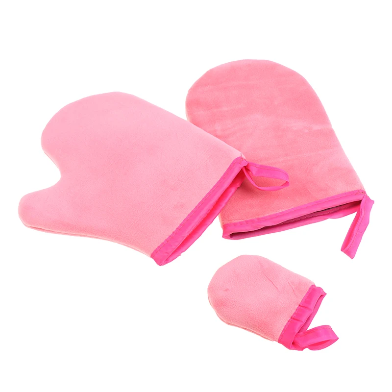 Reusable Body Self Tan Applicator Tanning Gloves Cream Lotion Mousse Body Cleaning Glove Self Body Cleaning Glove Pink