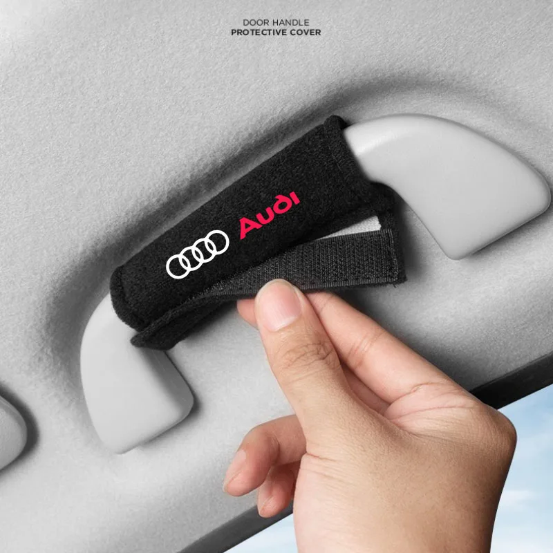 

Car Interior Sudue Handle Protect Cover Roof Pull Gloves Leather for Audi S Line A3 8L 8P TT Mk2 RS A6 C7 A1 A5 Q3 A4 B8 Quattro