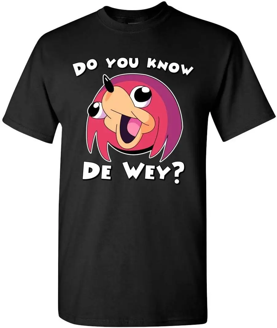 Ugandan Knuckles T-Shirt - Do You Know De Wey Tees Y2K tops Unisex Summer Short Sleeve