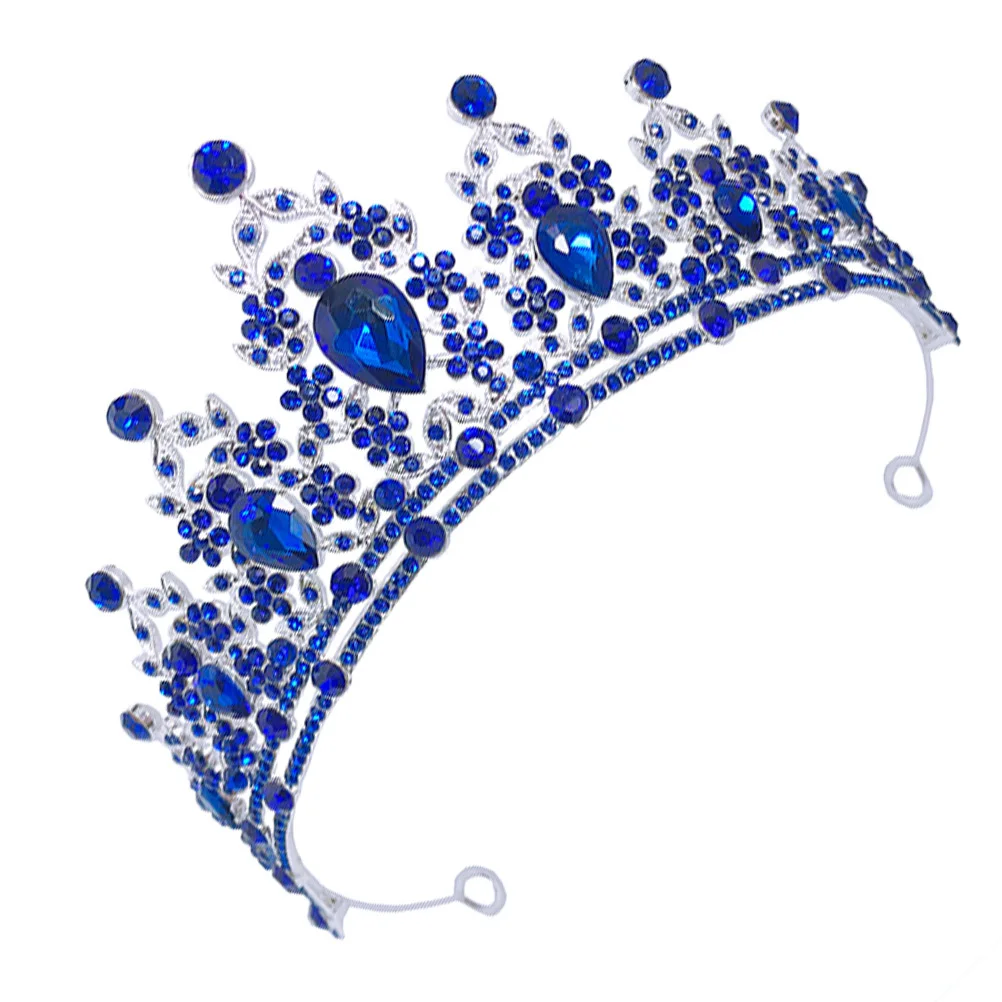 1 قطعة حجر الراين تاج هيرباند الزفاف الزفاف ديكور الشعر تألق خوذة للنساء الفتيات حفلة موسيقية مهرجان تأثيري #4