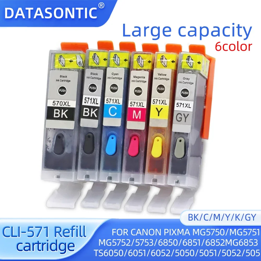compatible for canon PGI-570 CLI-570 Color ink cartridge Priner PIXMA MG5752 MG5753 MG6850 MG6853 MG7750 MG7751 MG7752 cartridge