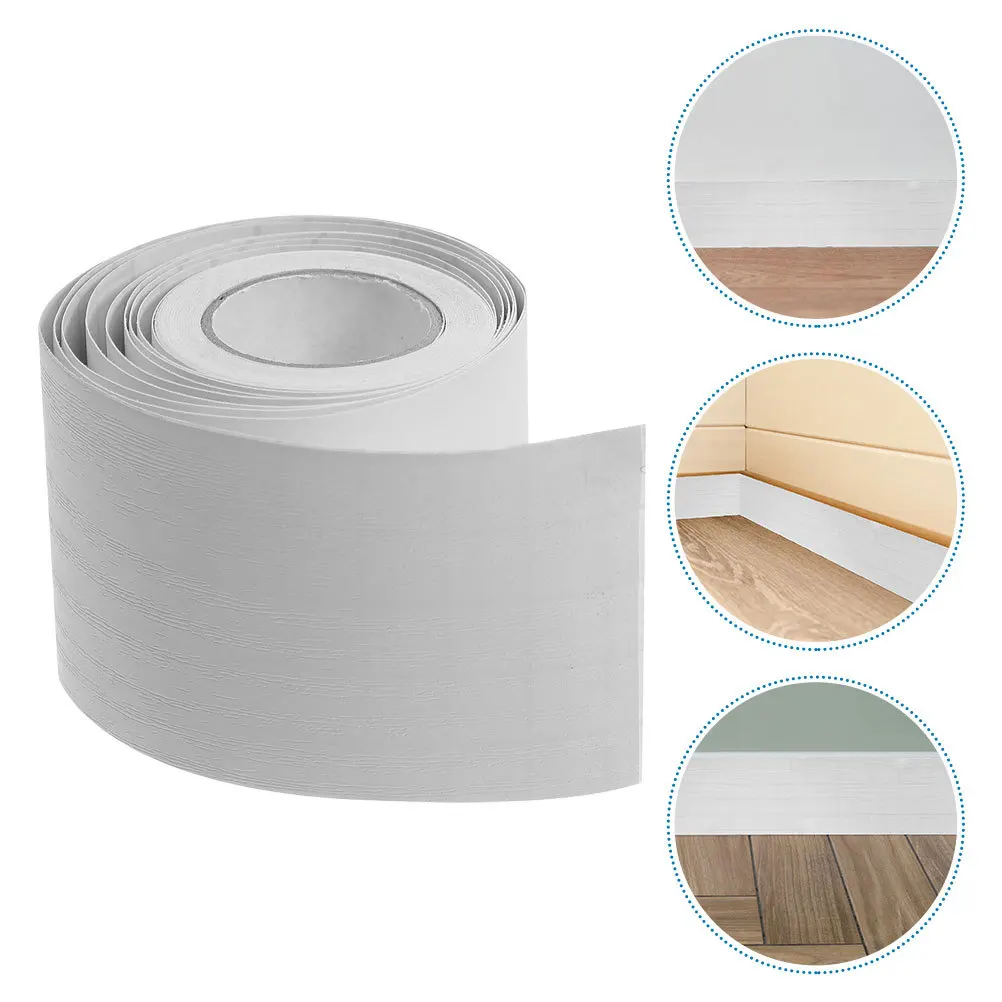 2 لفات غطاء لوح التفاف 5 متر قشر عصا ذاتية اللصق اللوح الطابق صب تقليم جدار ملصق التفاف مجلس يغطي #5