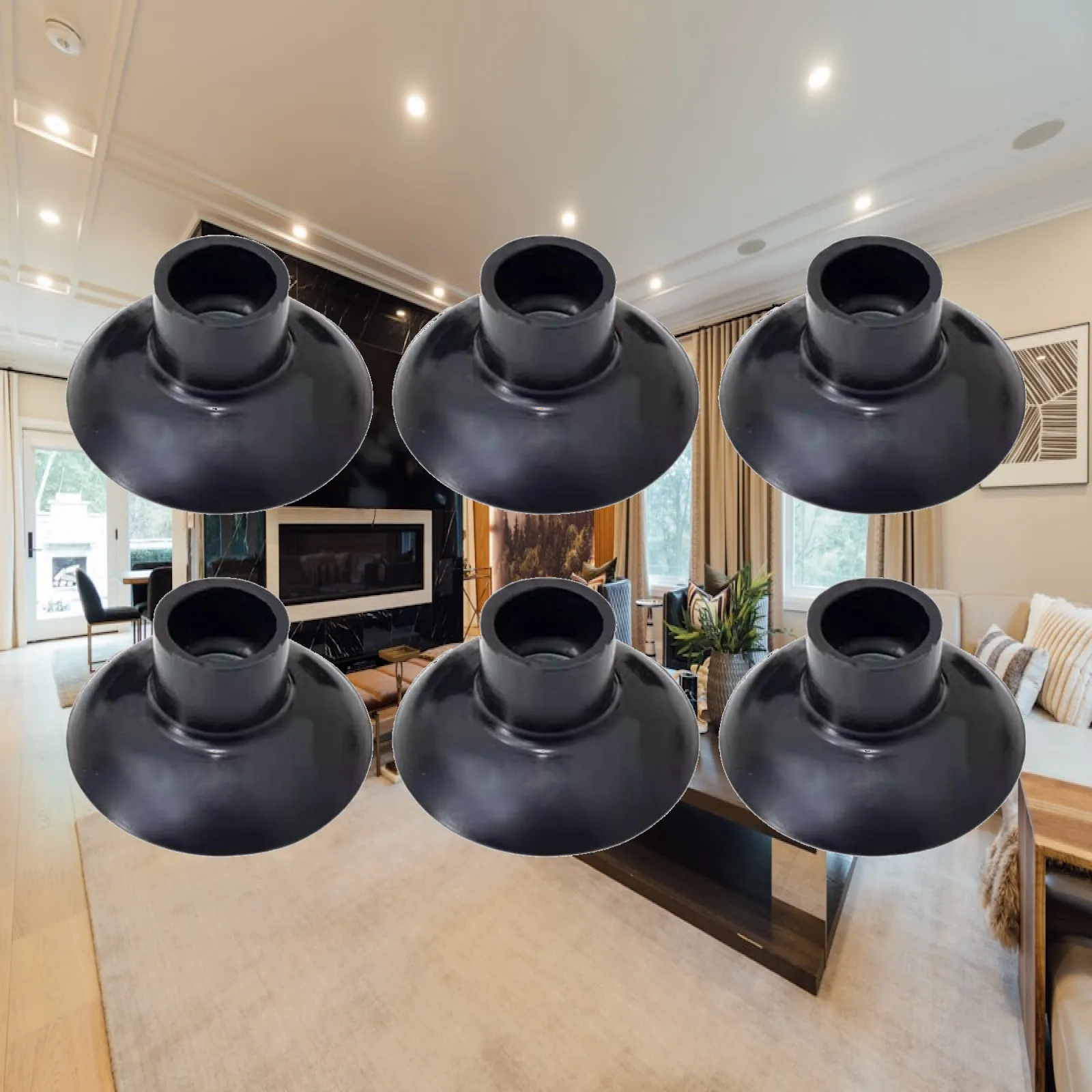 Trampoline Pole Cover Set Strong Suction Cup Durable Pipe Protector for Trampoline Safety Mat and Hard Floors