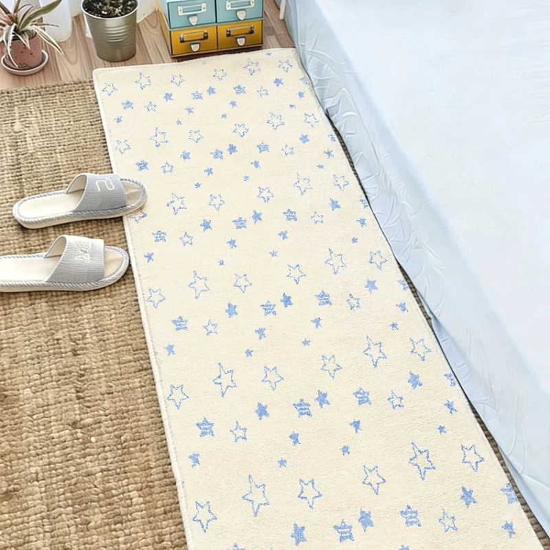 Modern Style Carpets for Living Room Fluffy Soft Bedroom Decor Carpet Thick Plush Bedside Floor Mat Washable Home Anti-slip Rug