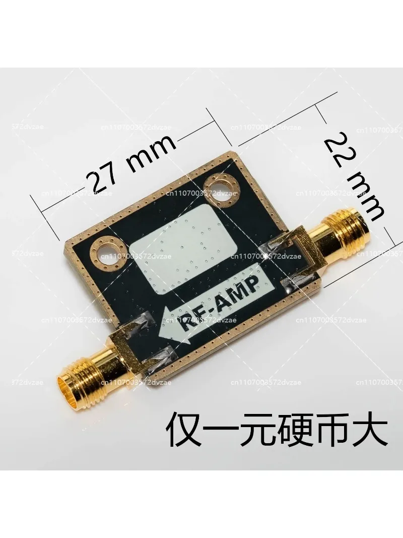 

Ultra Wideband RF Amplifier 100kHz-10GHz 10dB Signal Gain 65mA NBB-310 LNA