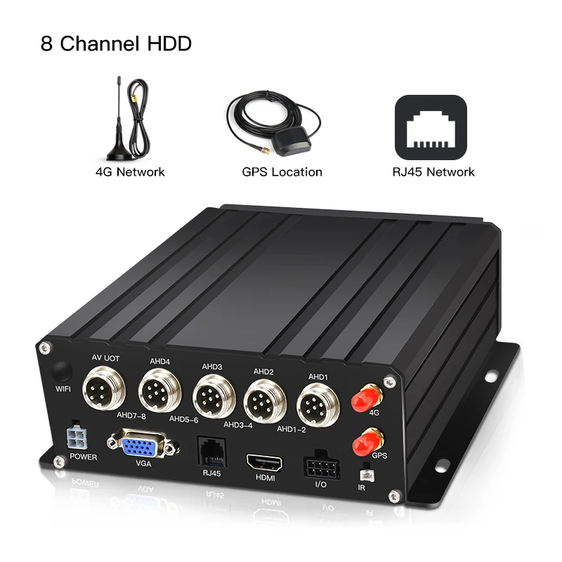 

CCENTEN Advanced 8-Channel HDD Car Mounted MDVR With 4G GPS Real-time View Mobile Video Recorder For Trucks Buses And Vans