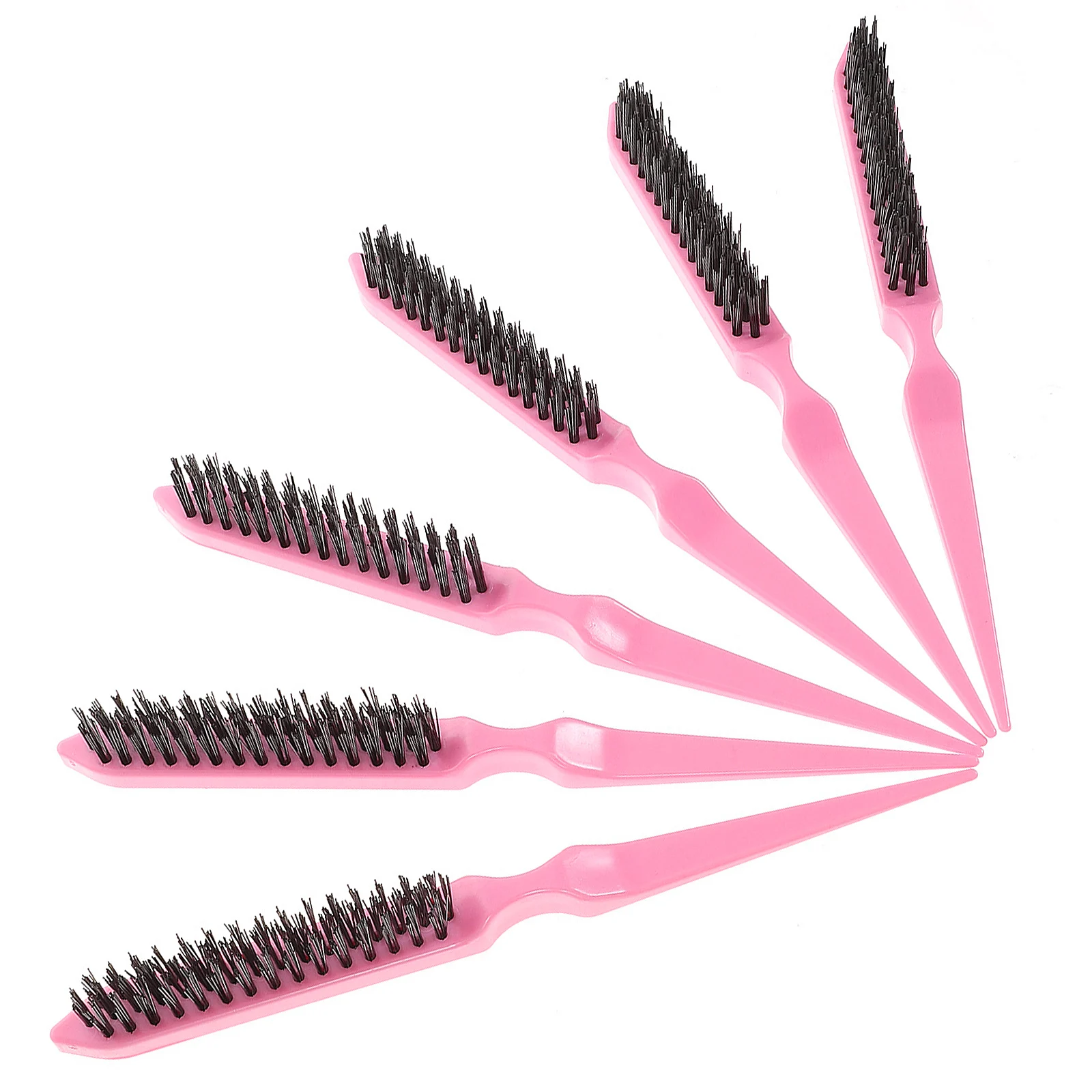 6pcs Three Teasing Brush Professional Teasing Brush Detangling Comb For Hair Volume Styling Tool Salon Home Travel Use