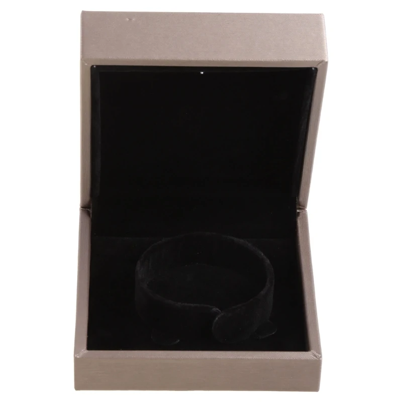 LED Light Jewelry Display Bracelet Necklace Wedding Engagement Ring Box Storage for Case Holder Gift 2 Colors