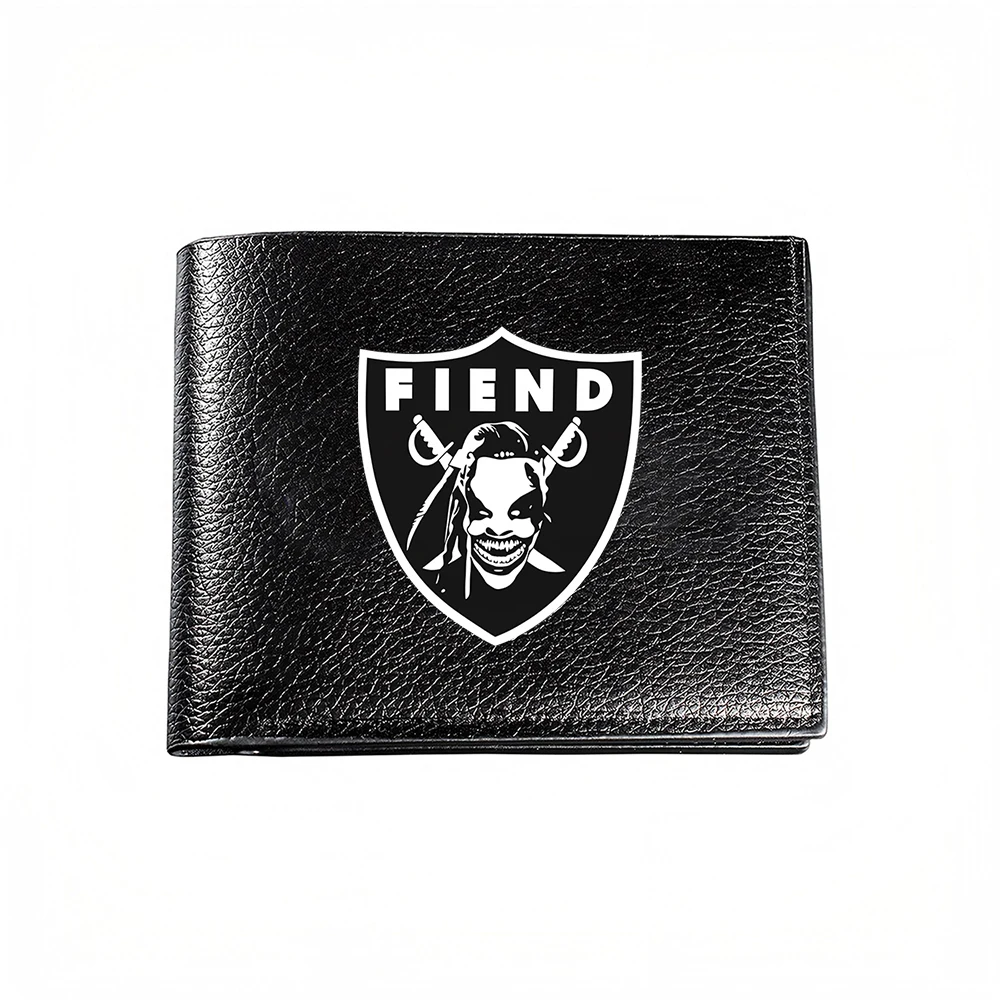 Fiend Shield Logo Men's Wallet With Bold Graphic Design For Casual And Business Use Fashionable Print Style Accessory