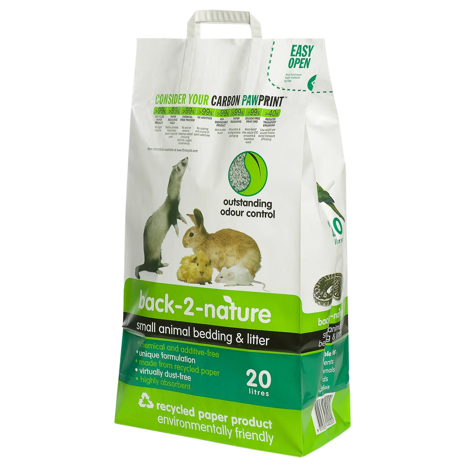 Back2Nature Lecho Pellets de Papel Reciclado - 10 L