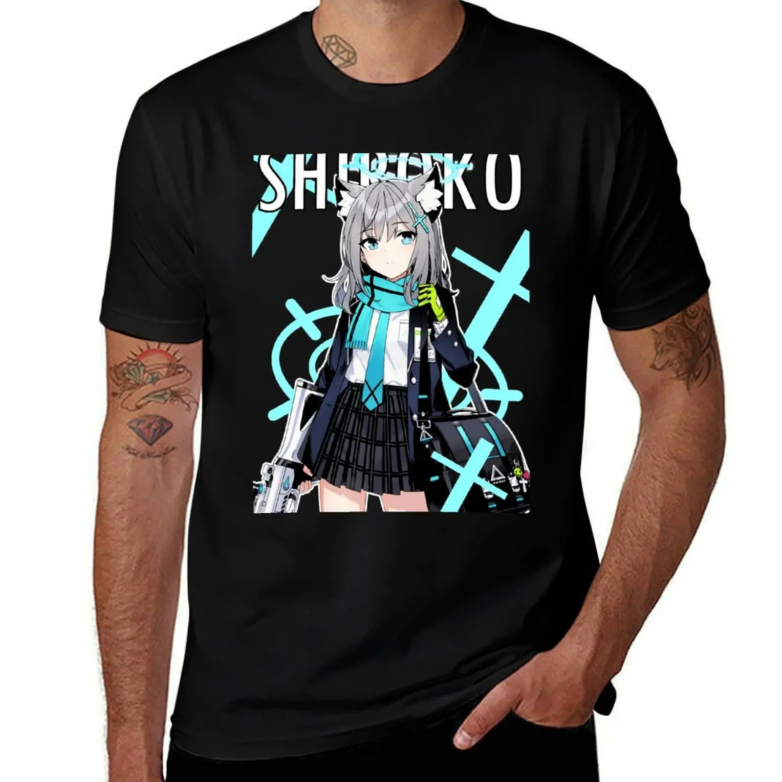 Shiroko Blue Archive shirt Blue Archive Sticker Sunaookami Shiroko bluearchive T-Shirt Street Fashion Casual Tee Shirt